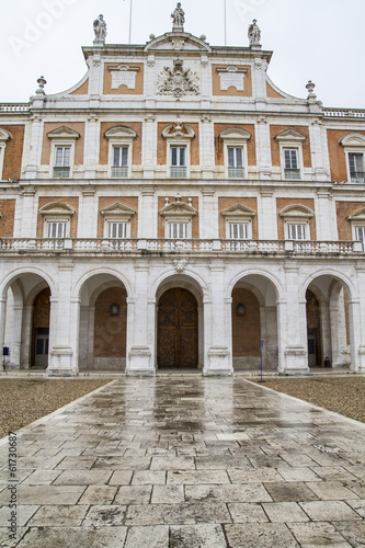 Historical.Palace of Aranjuez, Madrid, Spain, is one of the resi
