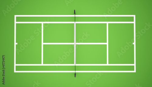 Green tennis court © pupes1
