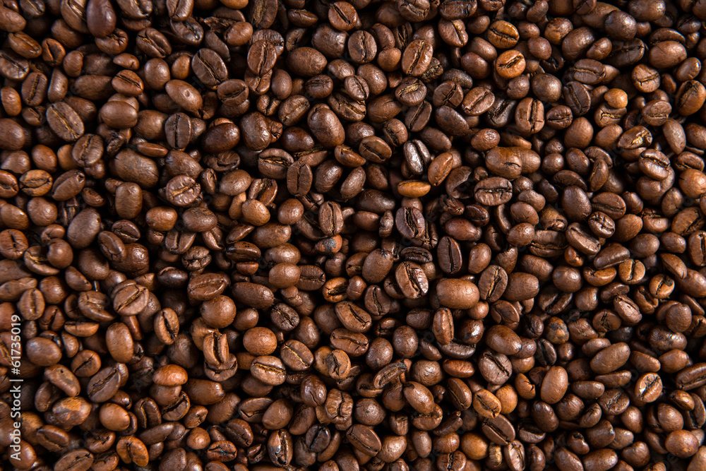 a lot of coffee beans