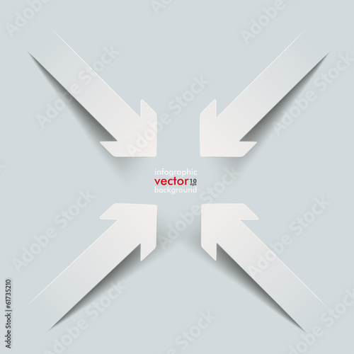 4 Paper Cut Arrows Centre