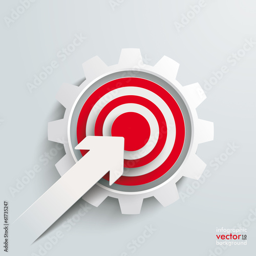 Paper Cut Arrow Target Gear