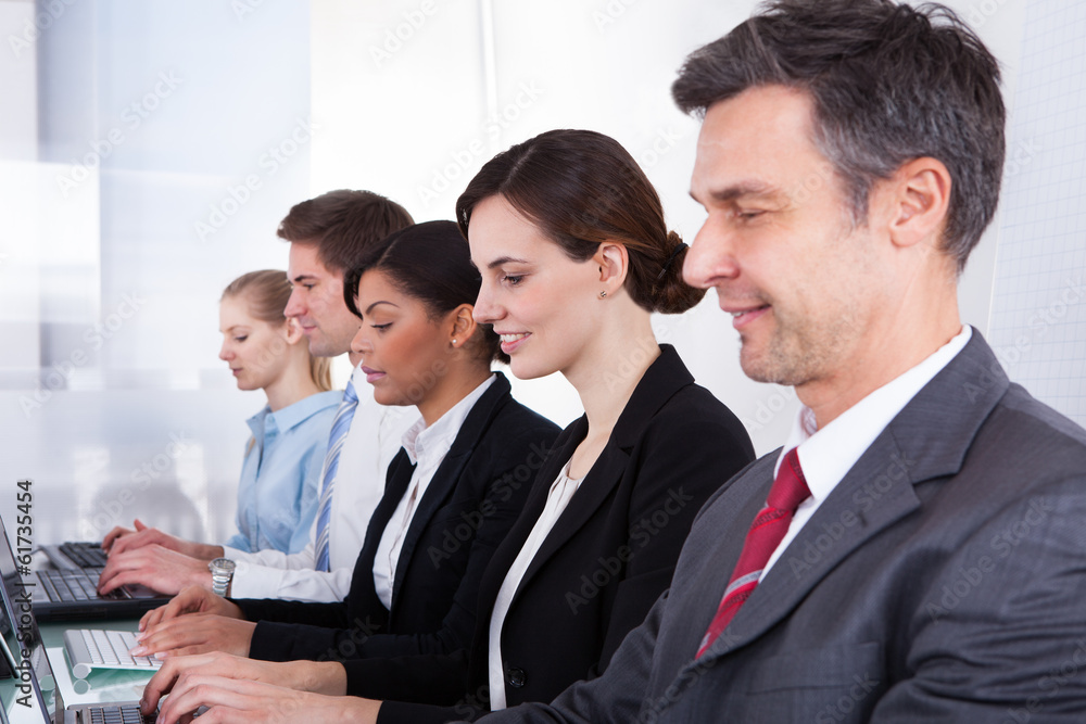 Businessman With His Colleagues Businessman With His Colleagues