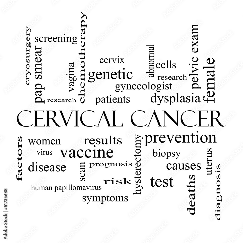 cervical-cancer-word-cloud-concept-in-black-and-white-stock