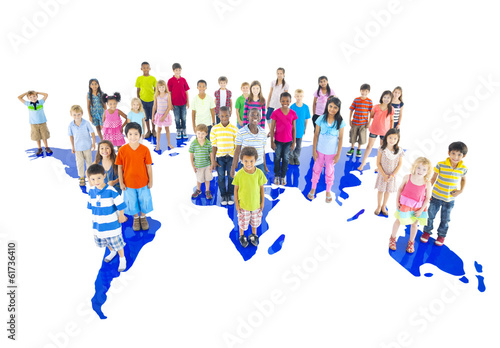 Large Group of World Children