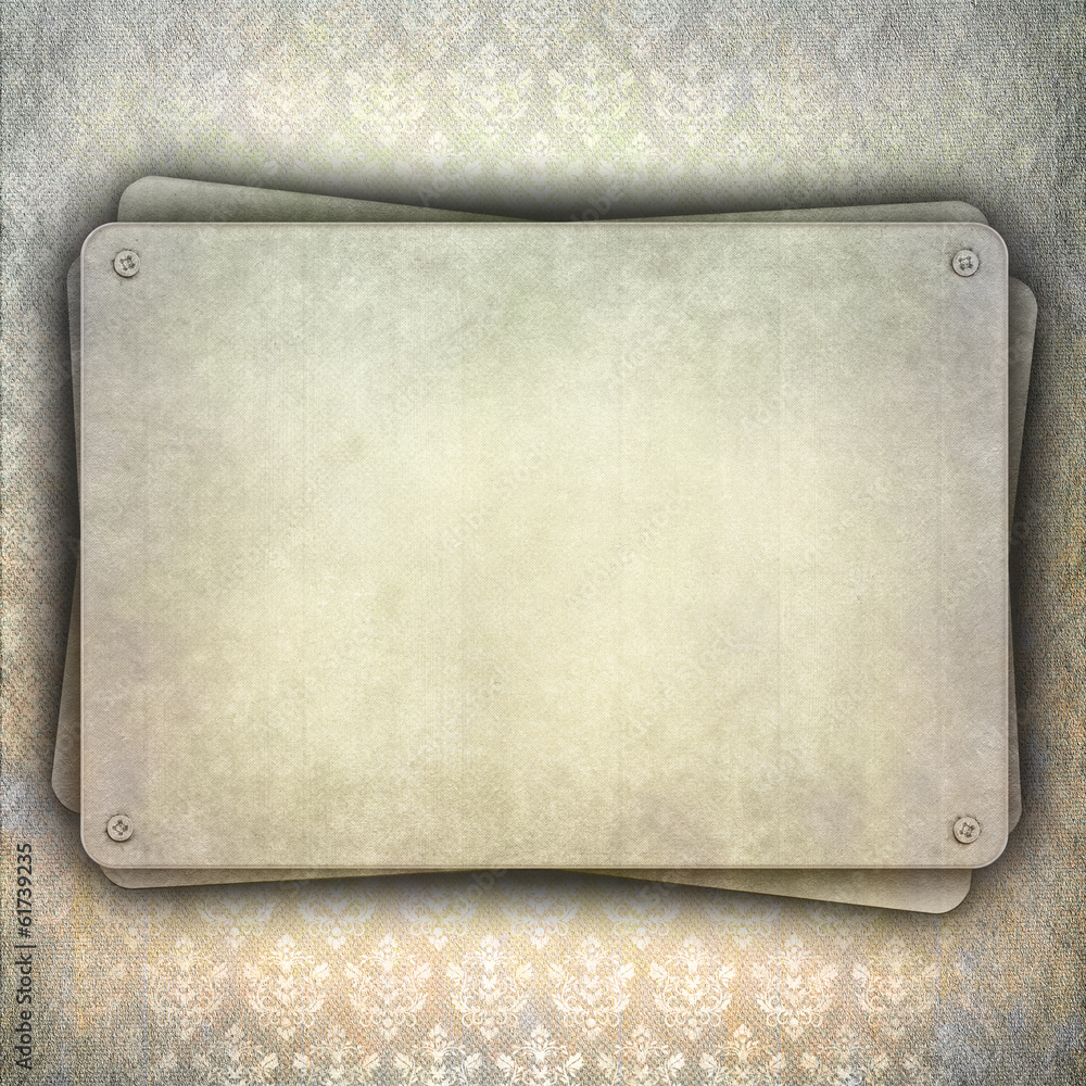 Fototapeta premium Blank plate on grunge background