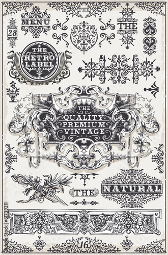 Vintage Hand Drawn Graphic Banners and Labels