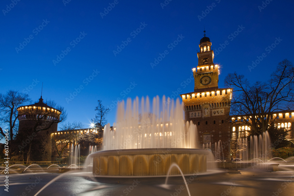 Fotografie Sforzesco castle in Milan