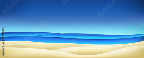 Summer - sea sky sand