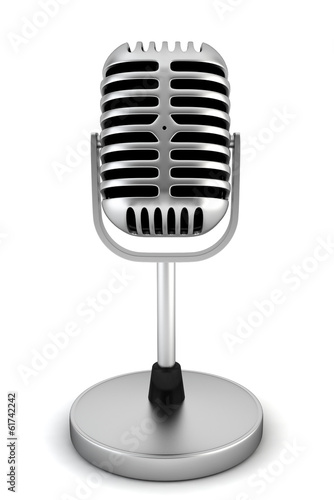 Retro microphone