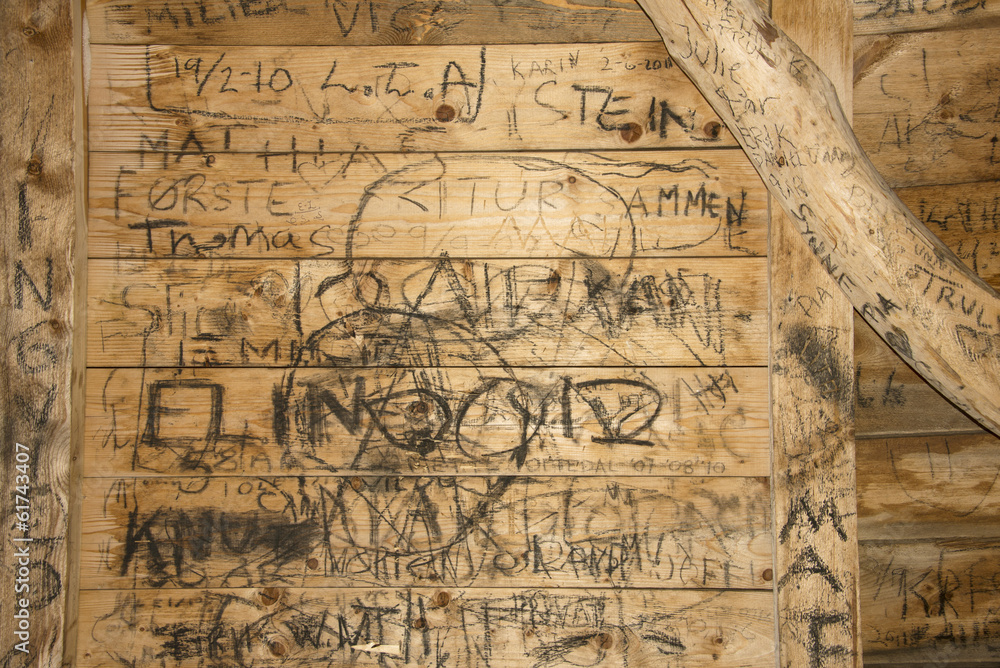 Fototapeta premium Names on a wall