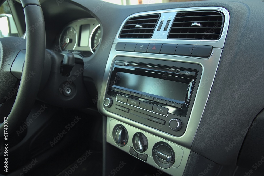 New car , modern interior. New car , modern interior.