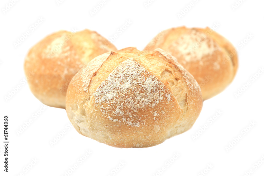 fresh bread isolated on white background fresh bread isolated on white background