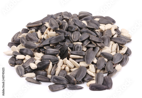 Quadro em tela Bunch of sunflower seeds.