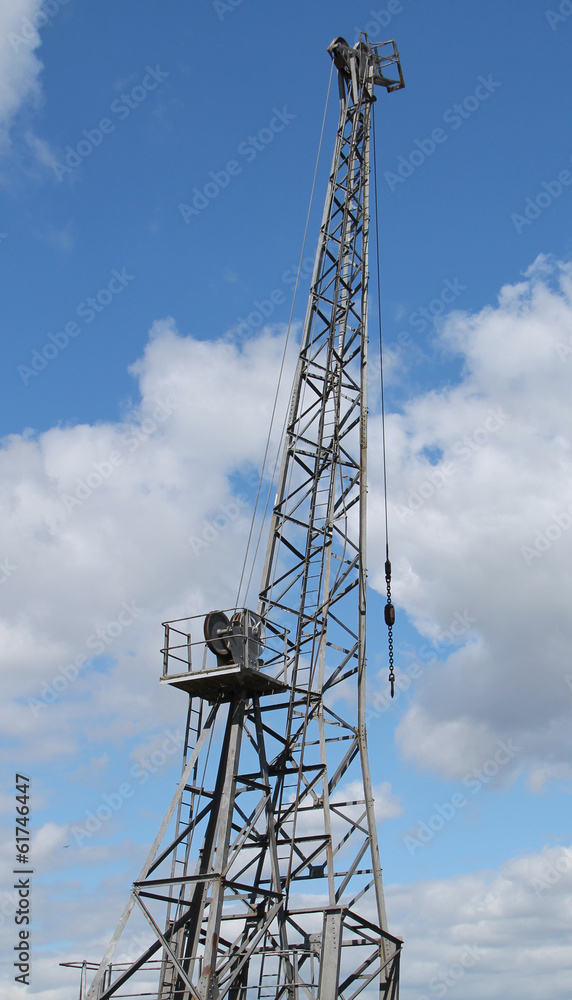 The Jib of a Large Cargo Ships Dock Crane. The Jib of a Large Cargo Ships Dock Crane.