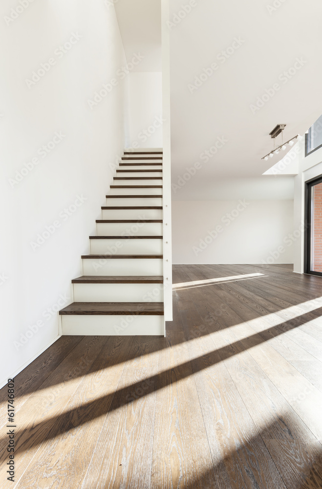 beautiful interior of a new apartment, wide empty living room beautiful interior of a new apartment, wide empty living room