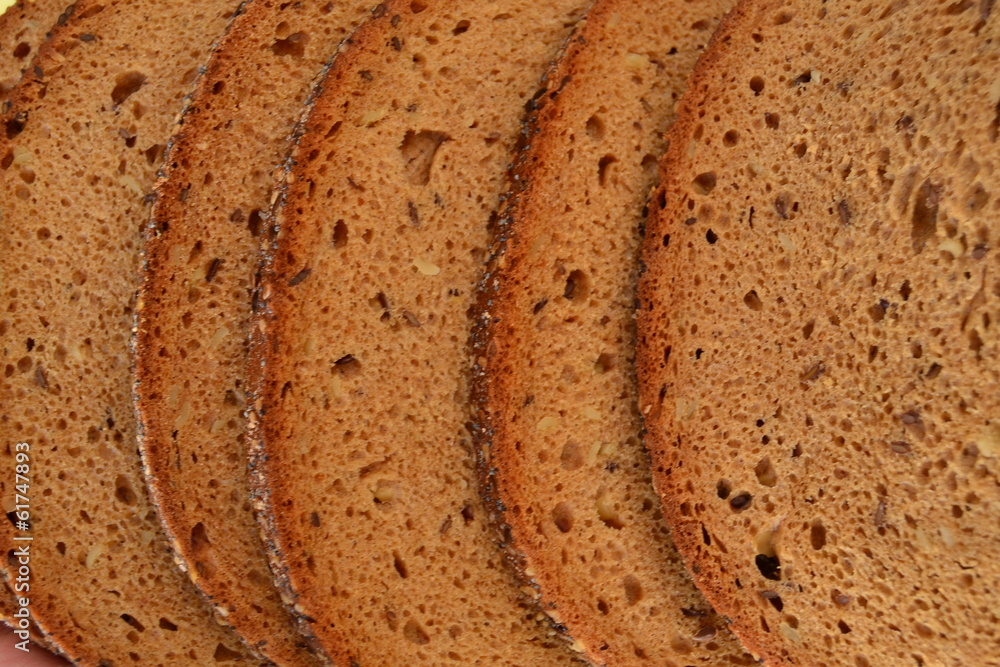 Five pieces of bread Five pieces of bread