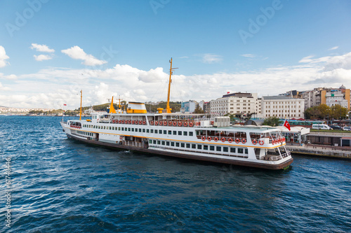 Traditional Istanbul passenger ferry