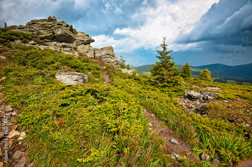 Panoramic mountain landscap...
