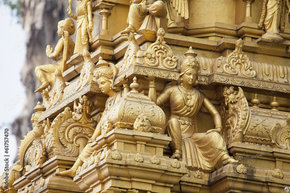 Sri Subramaniar Temple Exterior Closeup