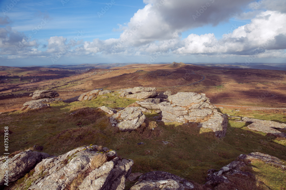 Obraz premium View from Rippon Tor Dartmoor Devon Uk