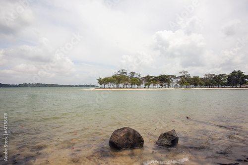 Photography Changi Point Beach with Ubin Island View