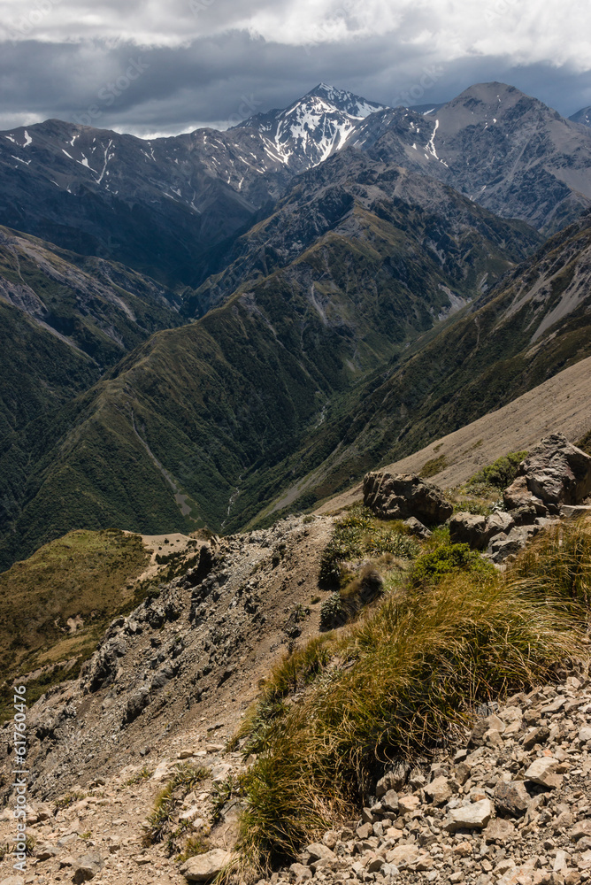 glacial valley in Kaikoura Ranges