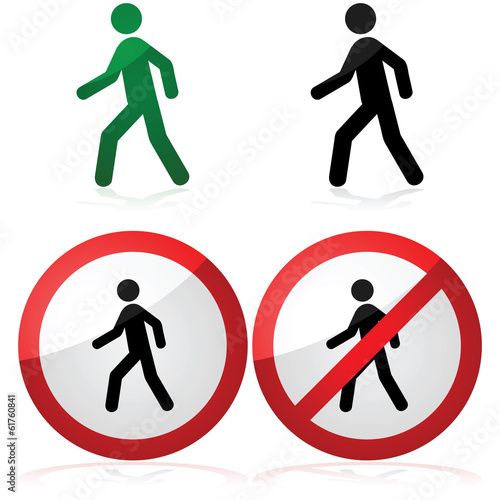 Walking and no walking
