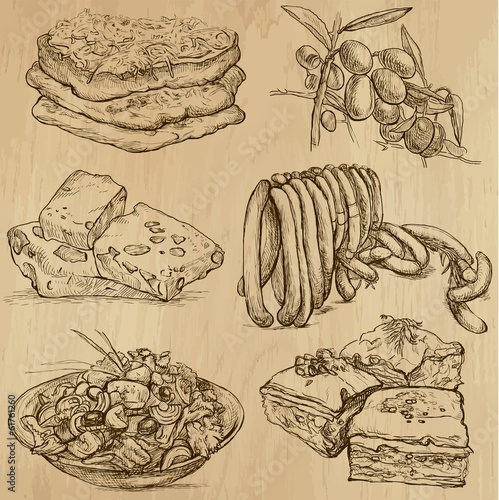 Food and Drinks_8 -  Hand drawn illustrations into vector