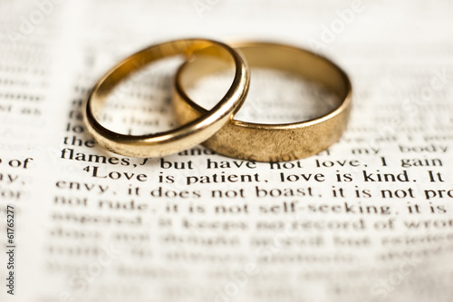 Wedding rings on love