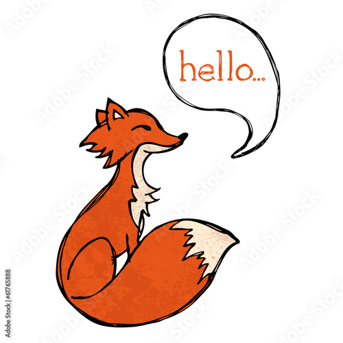 Fox drawing