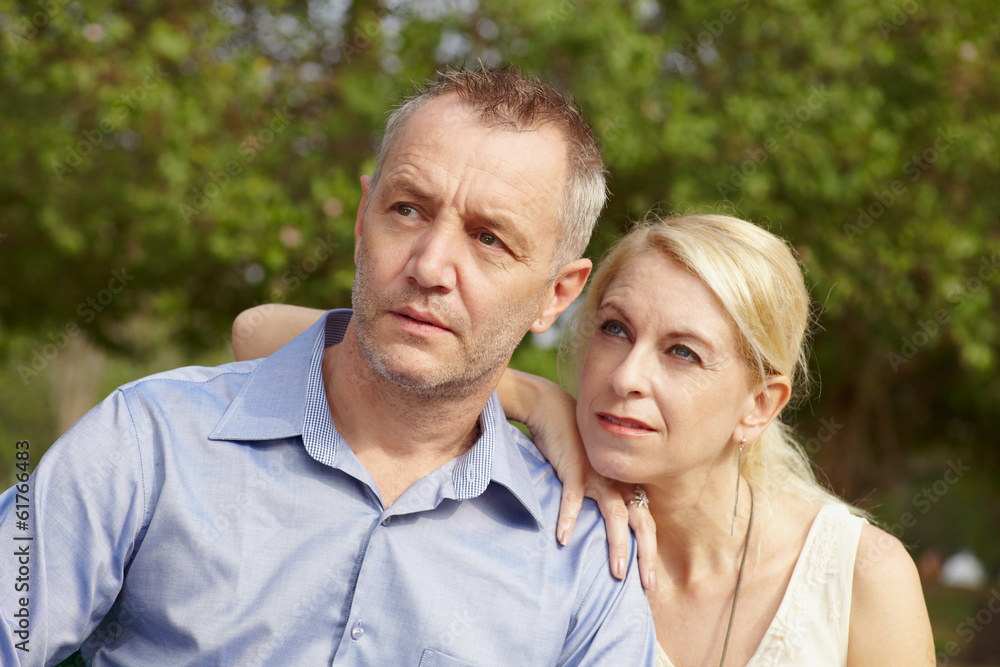 Portrait aged couple a