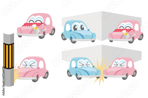 飲酒運転の事故のイラスト