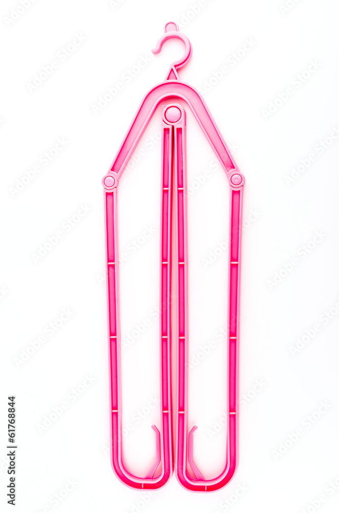 Clothes hangers isolated white background Clothes hangers isolated white background