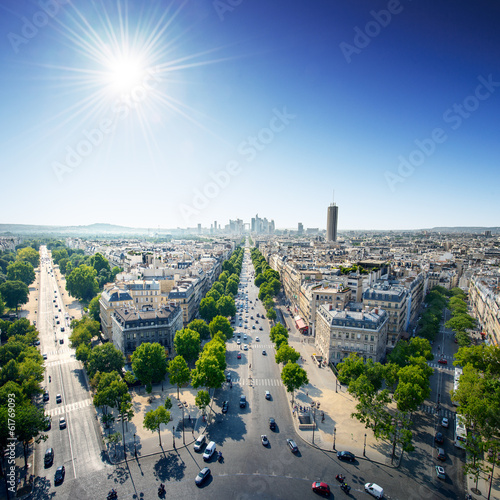 Paris city center at day - France   Europe