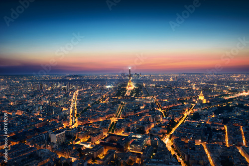 Paris Cityscape after sunset © dell