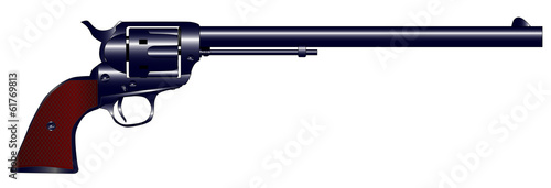 Long Barrel Six Gun