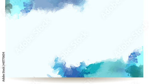 Watercolor banner