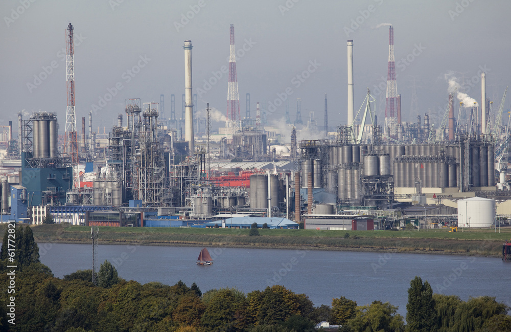 Industrial zone of Antwerp