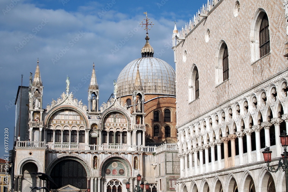 The Doge's Palace and Cathedral of San Marco, Venice, Italy