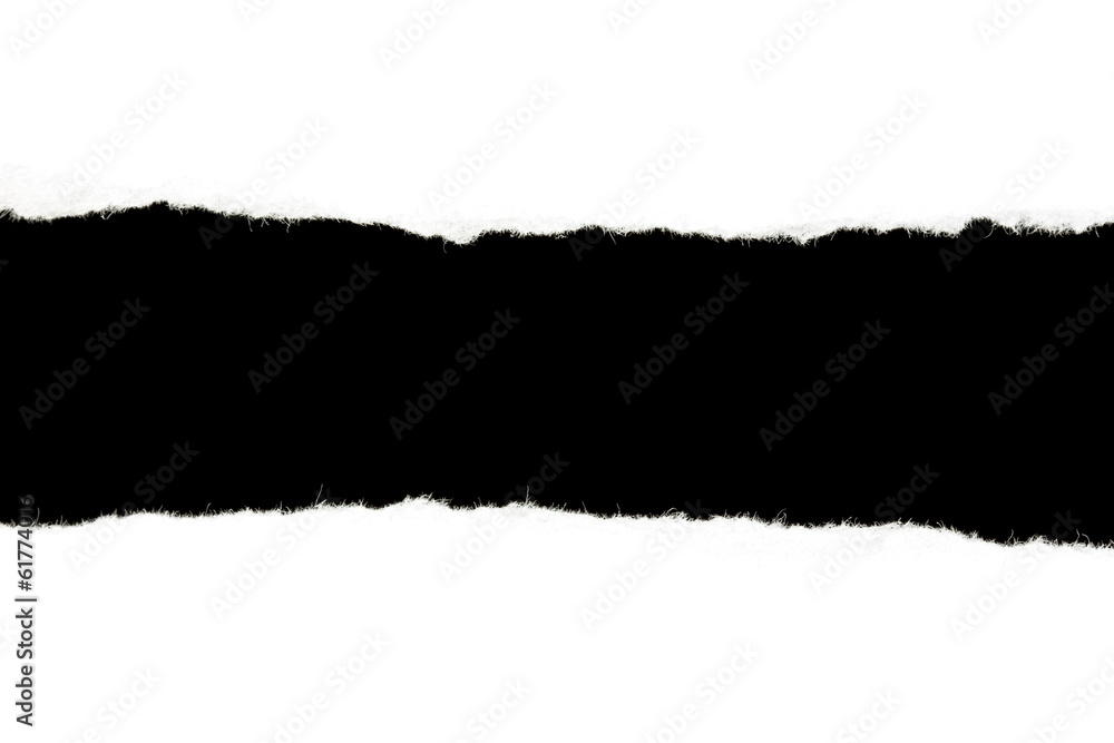Torn white paper Torn white paper