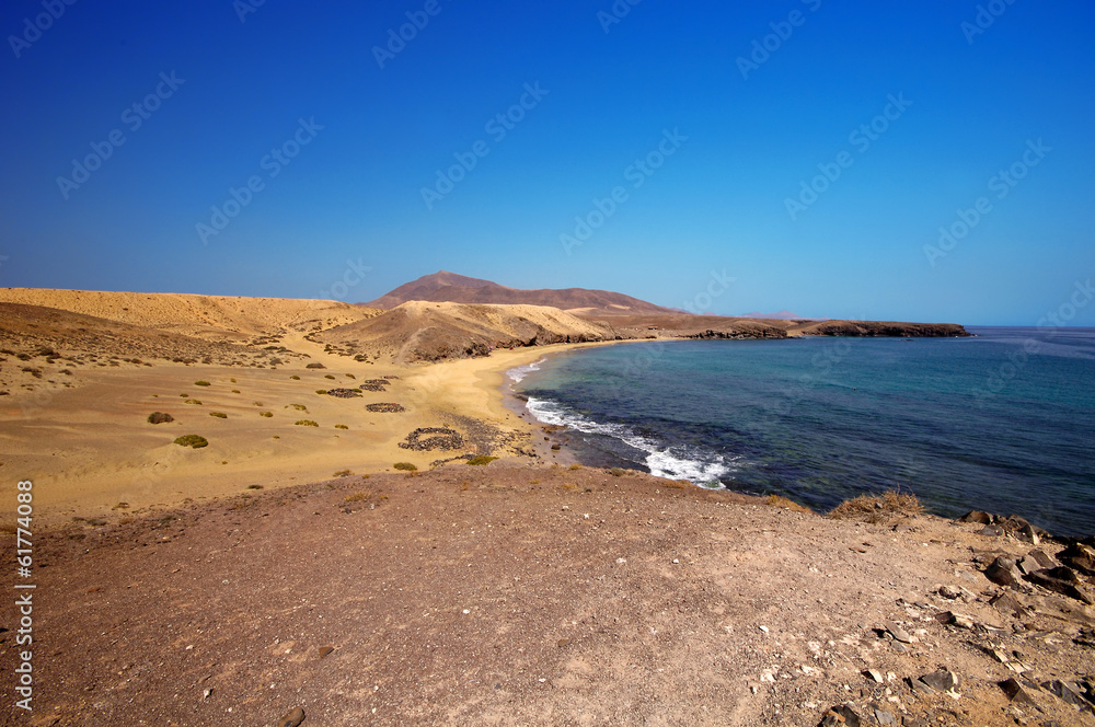 Beautiful Papagayo beach at Lanzarote