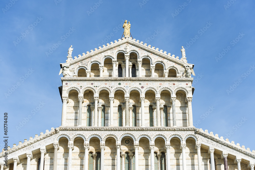 Facade of cathedral Pisa