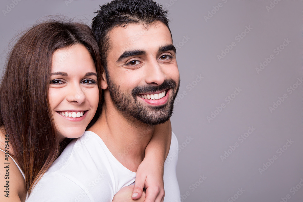 Portrait of a funny couple Portrait of a funny couple