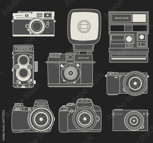 Set of Photo cameras