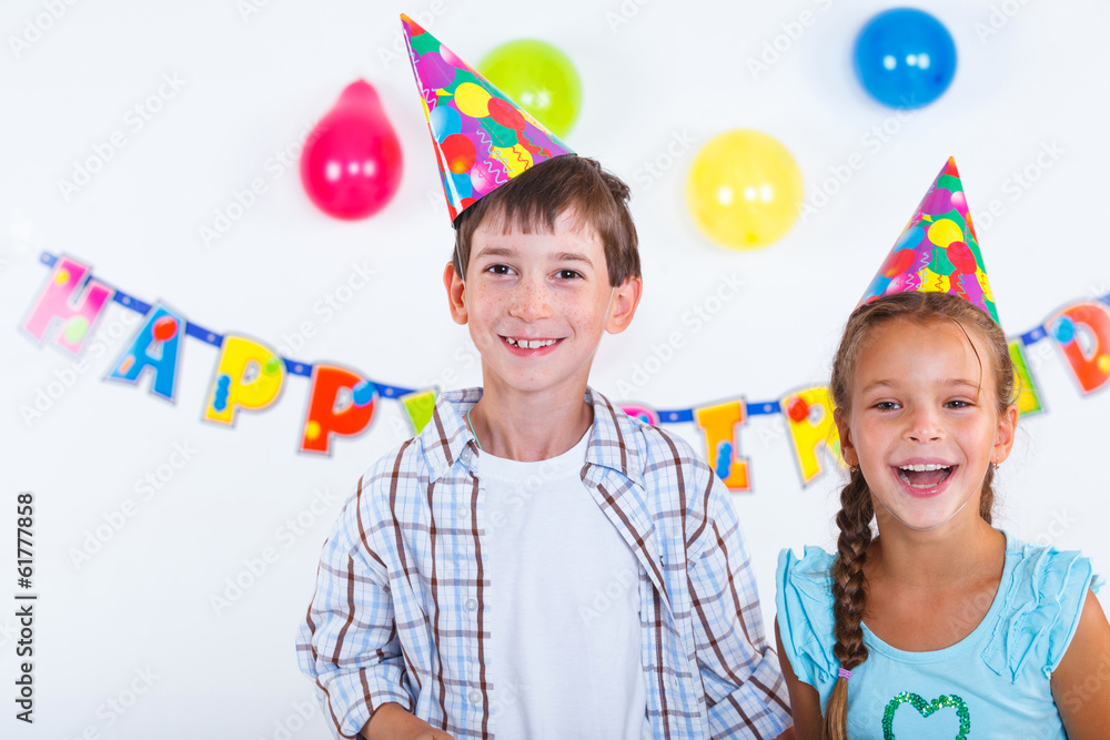Kids at birthday party