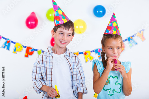 Kids at birthday party