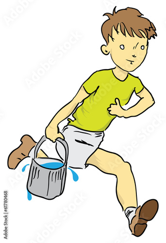 Boy with bucket