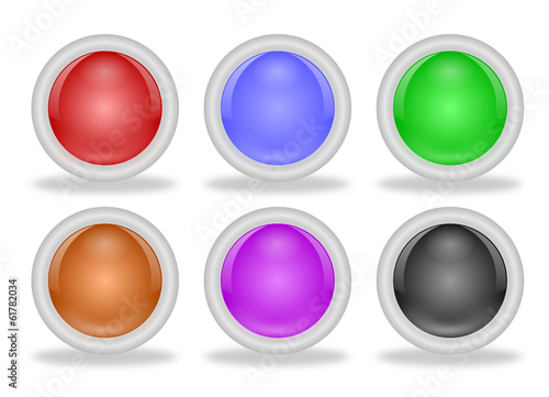 Free Download Shiny Blank Web Buttons with Beveled Frames - GFXLoad
