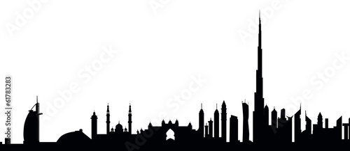 Dubai Skyline-Vector