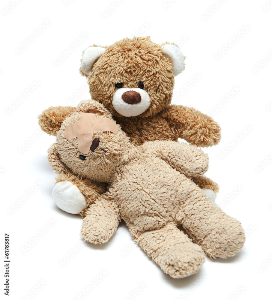 Fototapeta premium deux ours en peluche